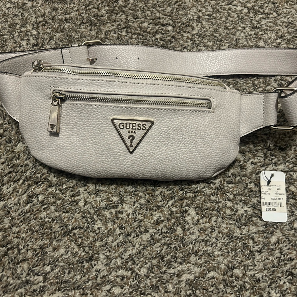 Elegant Beige Waist Bag